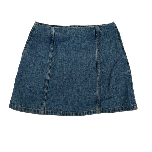 Wilfred Free Button Up Mini Jean Skirt Size 4 Women’s - Picture 3 of 6